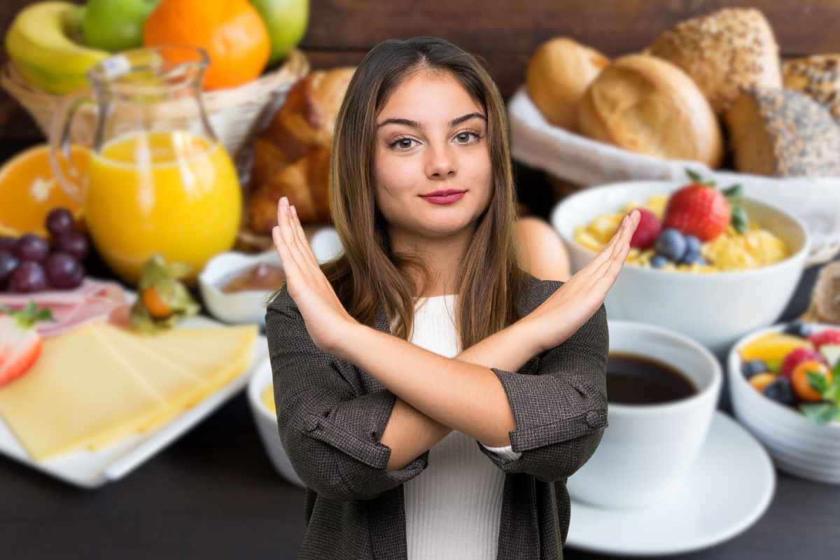 donna gesto no colazione
