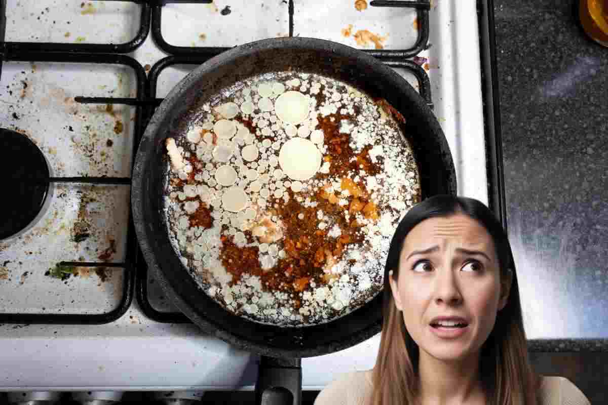 La teglia del forno era nera e incrostata, ora brilla