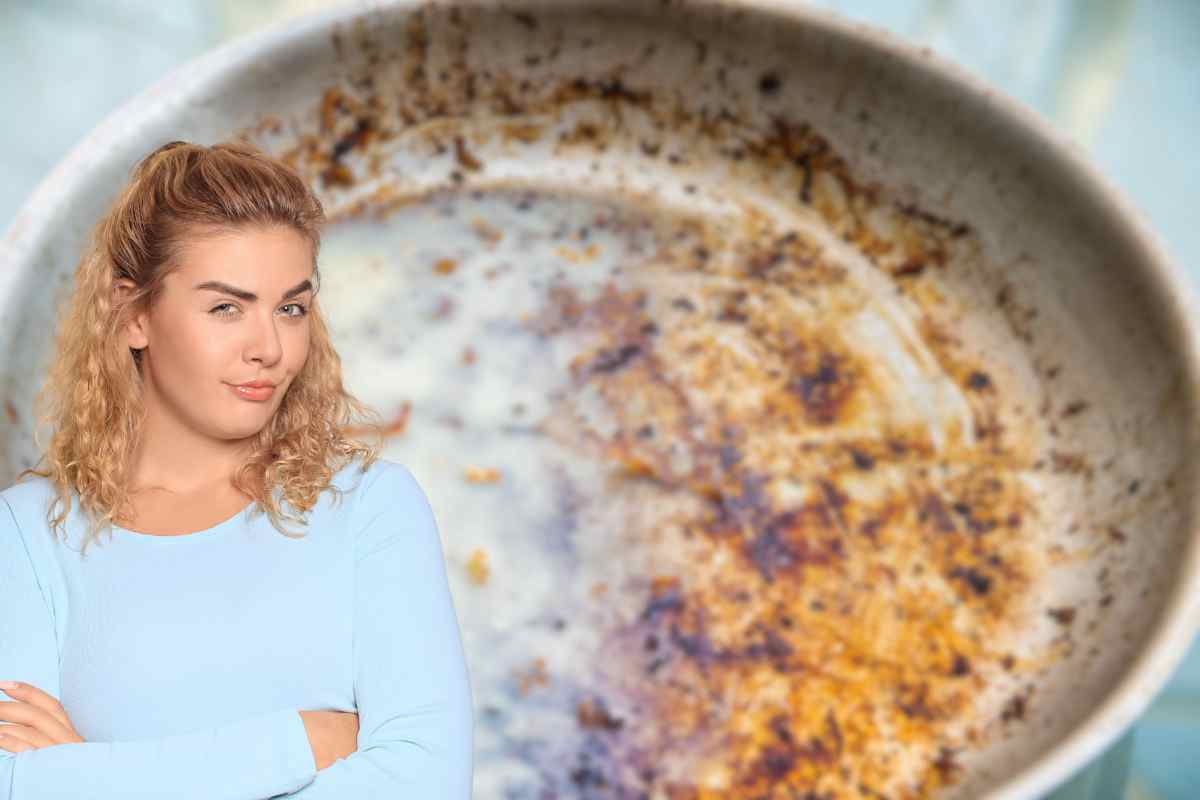 come pulire padelle incrostate